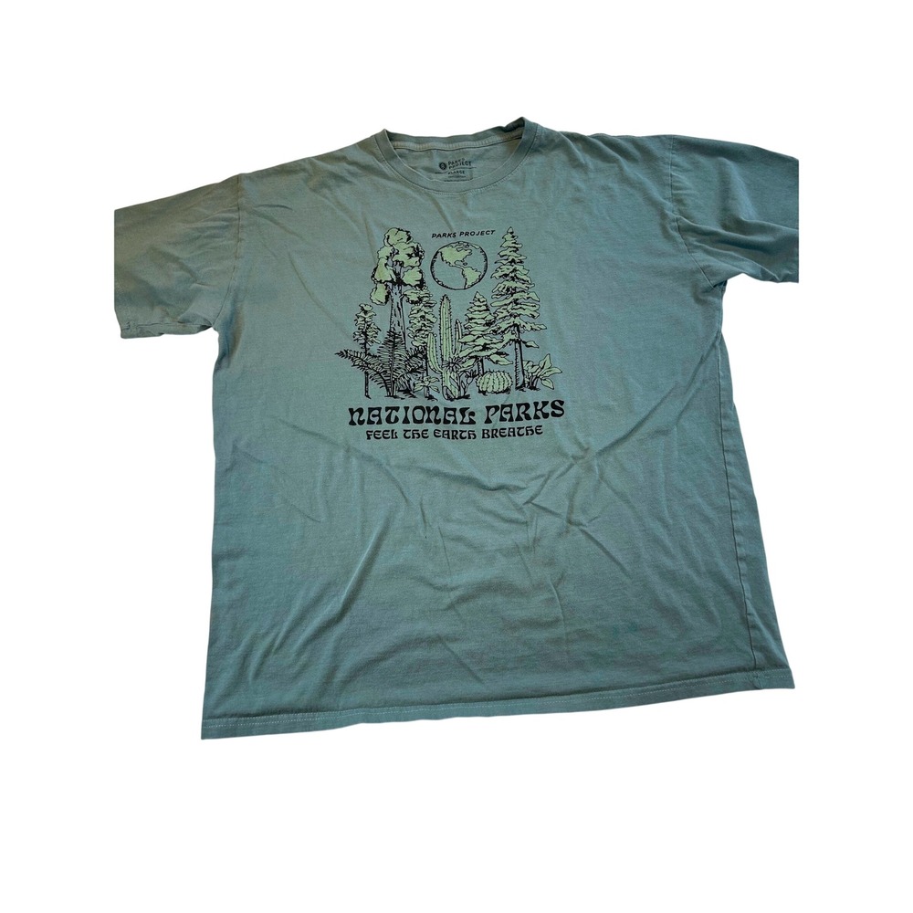 Parks Project National Parks Graphic T-Shirt Mens XL Green Earth Breathe